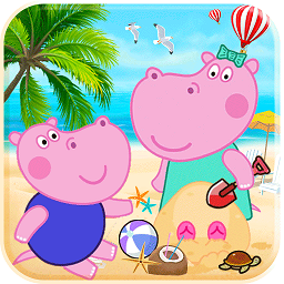 佩奇城堡海滩游戏