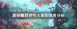 新射雕群侠传之铁血丹心王重阳厉害吗