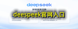 deespeek官网入口