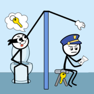 火柴人逃脱小偷谜题游戏