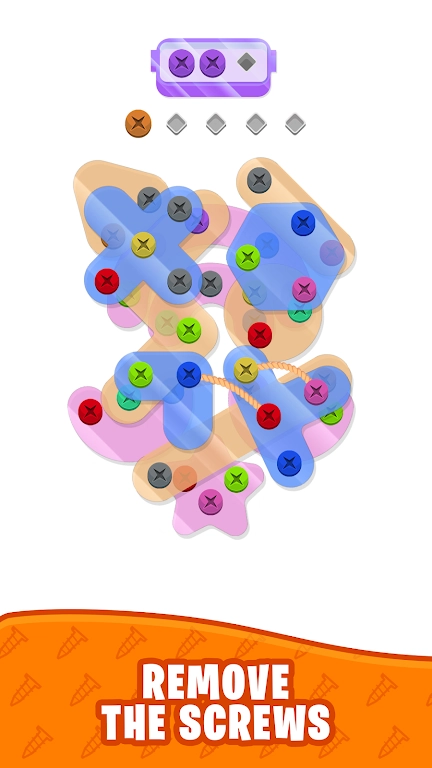 坚固螺丝拼图(Nuts Jam - Screw Puzzle)游戏截图1