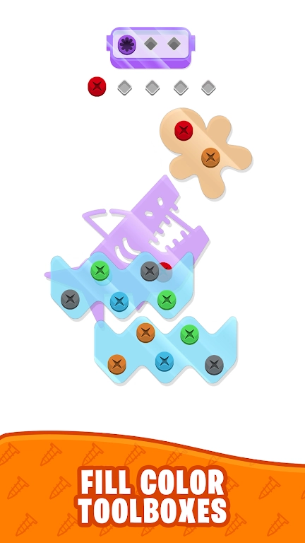 坚固螺丝拼图(Nuts Jam - Screw Puzzle)游戏截图2