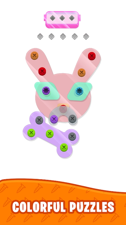 坚固螺丝拼图(Nuts Jam - Screw Puzzle)游戏截图3