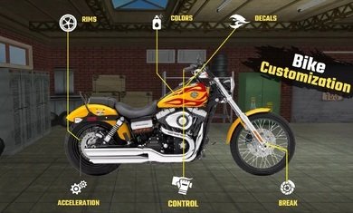 城市骑手摩托游戏截图1