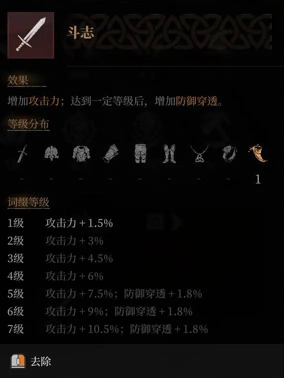 雾影猎人九大攻击词缀详解