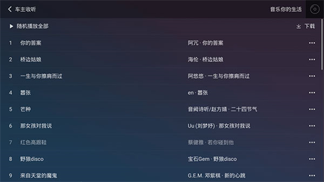 QQ音乐车机版截图1