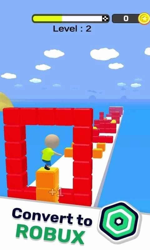 方块大师冲冲冲(Surfing Blocks! - Free Robux - Roblominer)游戏截图3