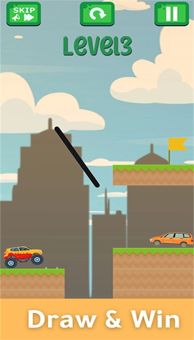 拯救汽车画桥难题(Draw Bridge Puzzle)截图3