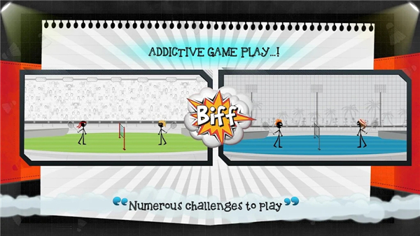 火柴人打羽毛球(Stickman Badminton)截图1