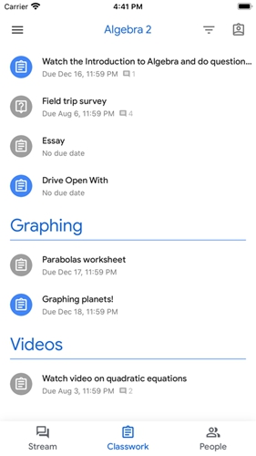 google classroom app截图2