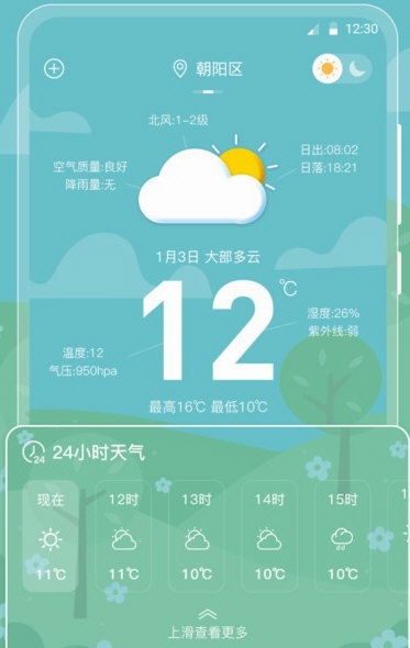 晴天天气