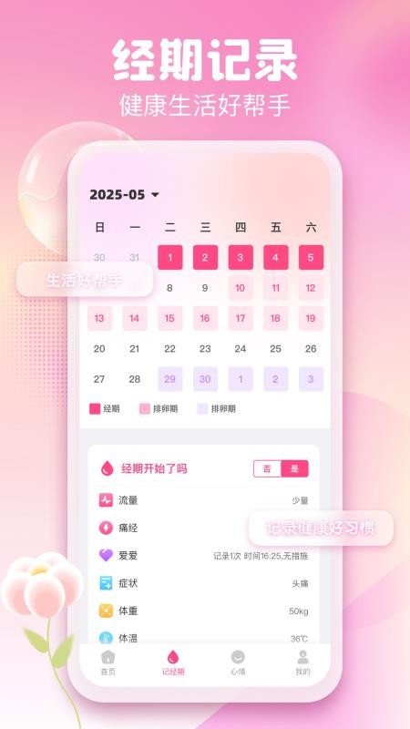 月经经期管理助手截图2