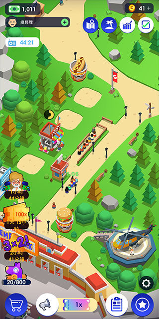 闲置主题公园大亨汉化版(Theme Park)截图1