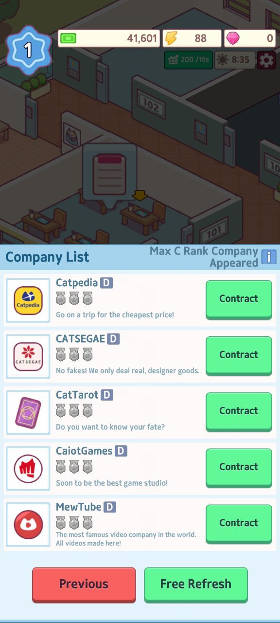 办公室猫咪游戏无限金币(Office Cat)