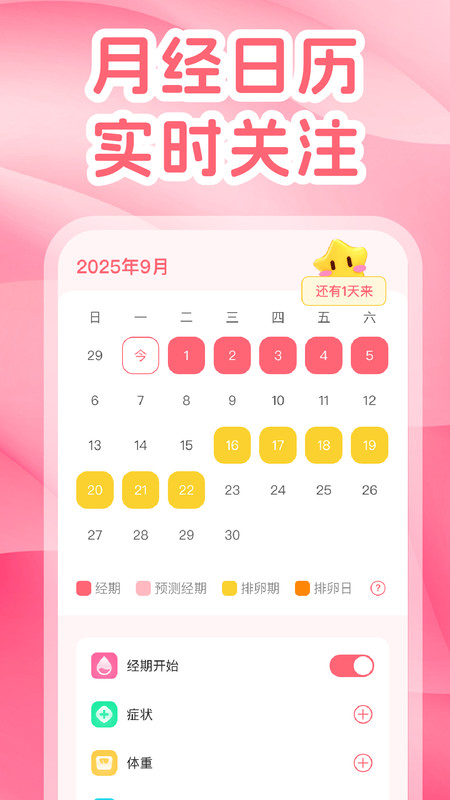 蜜柚月经助手截图3