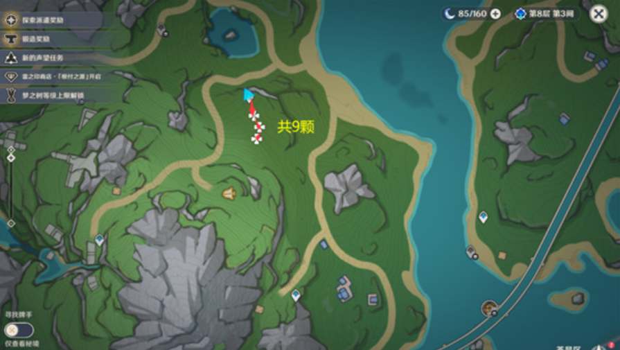 原神柔灯铃采集路线图