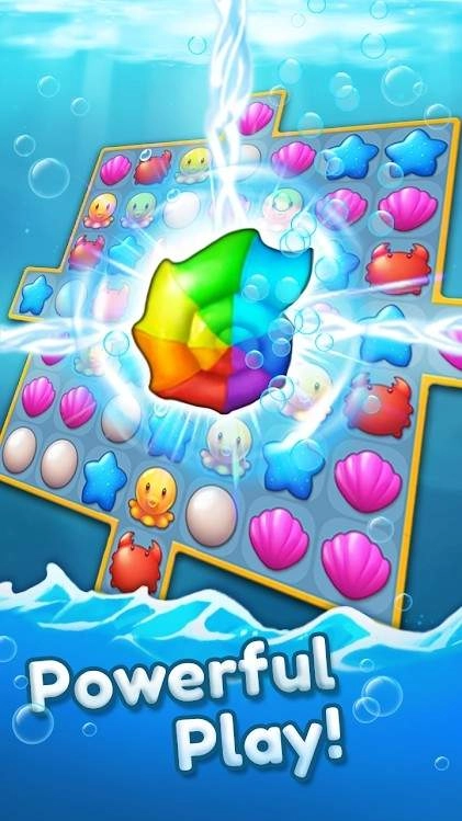海洋之友三消之谜(Ocean Friends : Match 3 Puzzle)截图1