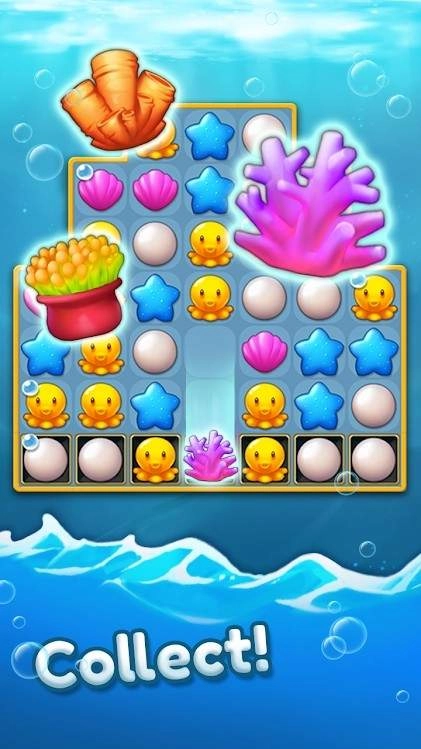 海洋之友三消之谜(Ocean Friends : Match 3 Puzzle)截图3