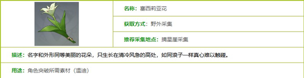 原神塞西莉亚花怎么获得-原神塞西莉亚花采集位置分布图攻略