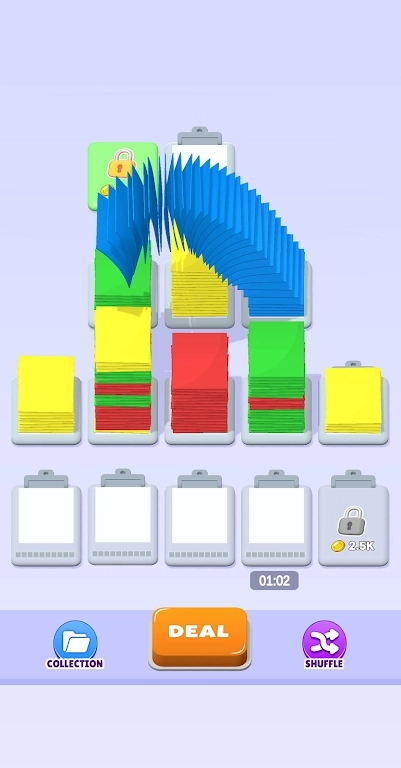 纸张颜色排序(Paper Sort - Color Sorting Game)截图2