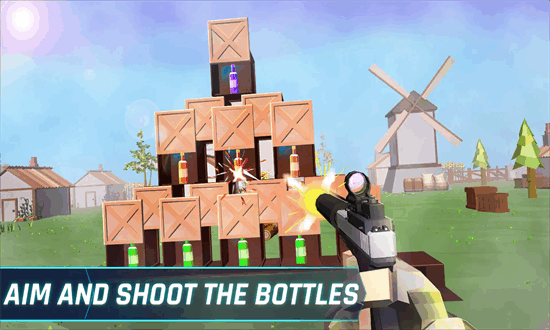 射击瓶子游戏(Bottle Gun Shooting)截图1