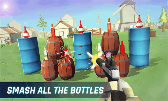 射击瓶子游戏(Bottle Gun Shooting)截图3