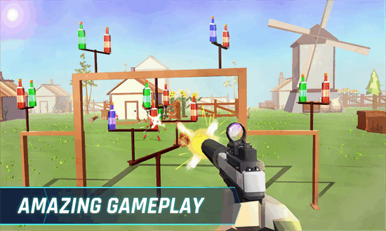 射击瓶子游戏(Bottle Gun Shooting)截图2