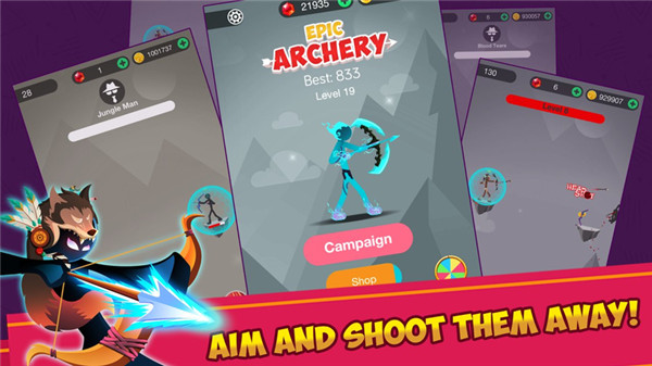火柴人史诗弓箭手官方版(Stickman Epic Archer)截图3