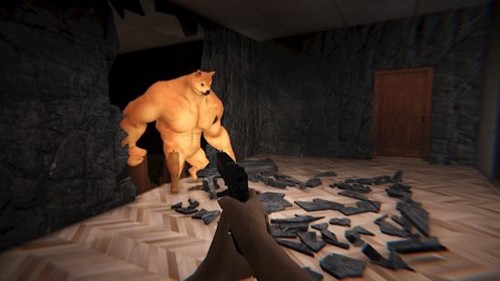 Backrooms Buff Doge截图2
