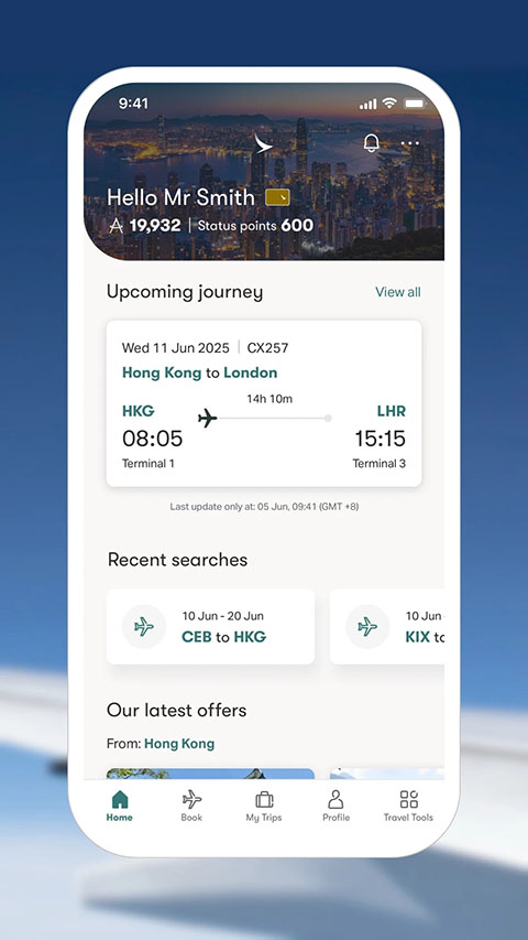 国泰航空机票预订app截图2