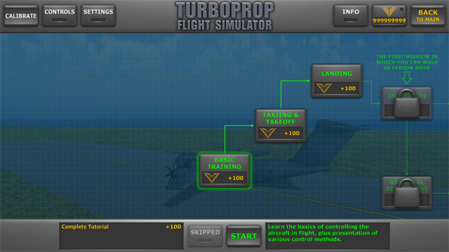 涡轮螺旋桨飞行模拟器内置功能菜单截图1