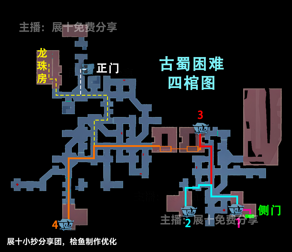 超自然行动组古蜀困难┗型房间小抄图分享