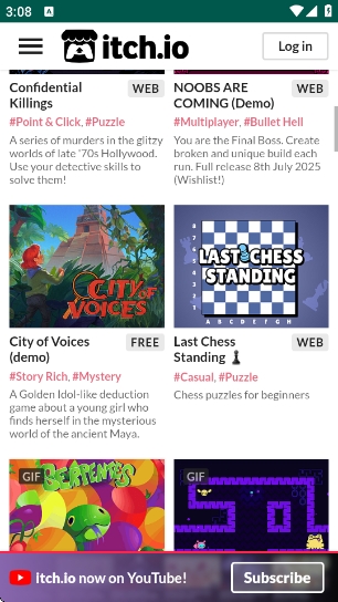 itch游戏平台截图1