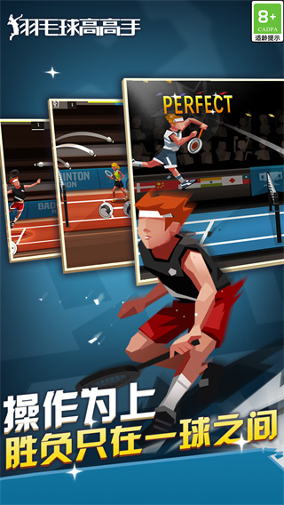 羽毛球高高手游戏截图1