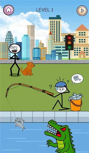 火柴人逃脱小偷谜题游戏截图4
