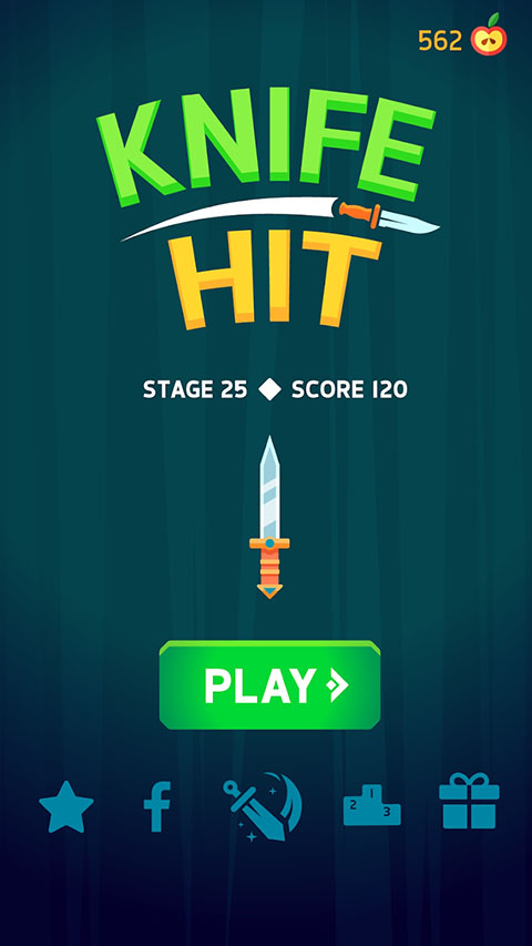 飞刀打击(Knife Hit)游戏截图1