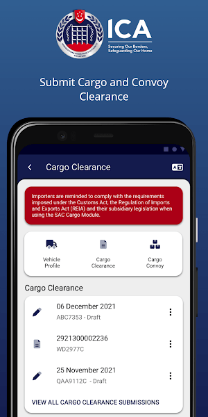 MyICA Mobile新加坡入境申报截图2