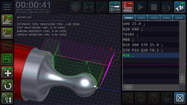 cnc数控车床仿真模拟器(CNC Simulator Free)截图1