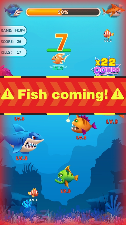 鱼吞噬进化(Fish Go! - Evolution)截图2
