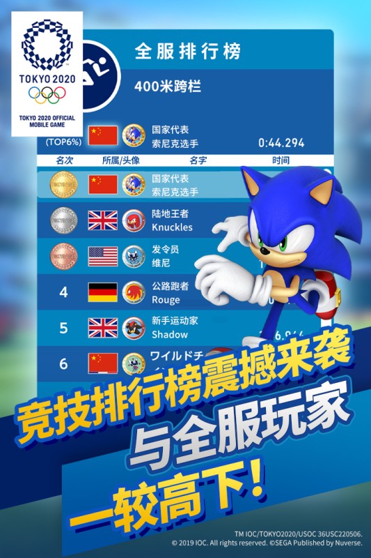 索尼克在2020东京奥运会截图2