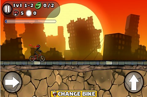 火柴人特技摩托游戏截图2