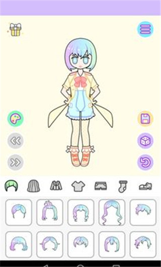 粉彩女孩换装游戏截图2