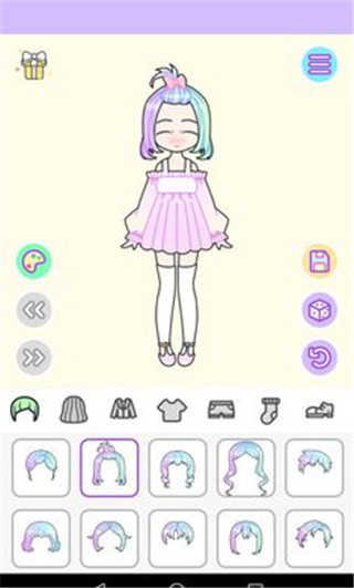 粉彩女孩换装游戏截图5