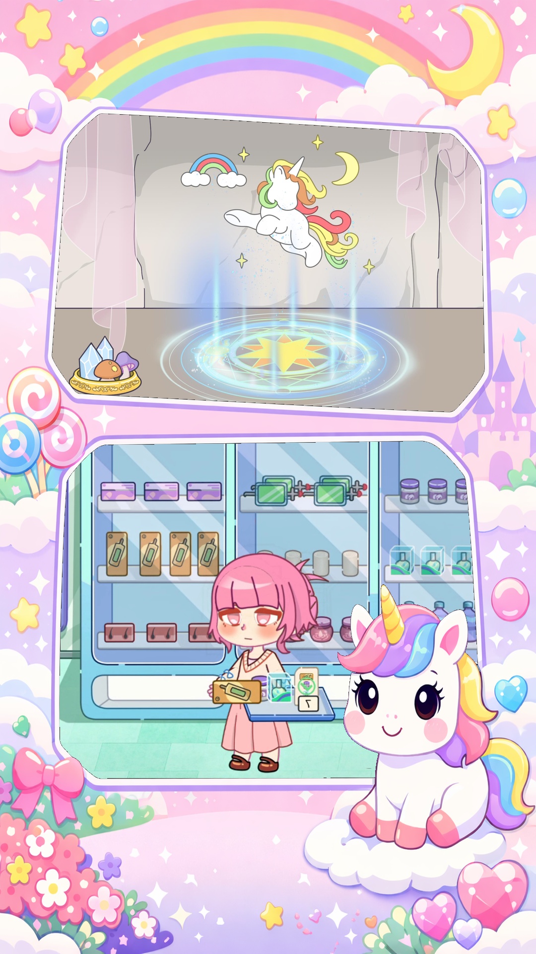 独角兽小镇幻想生活游戏截图1